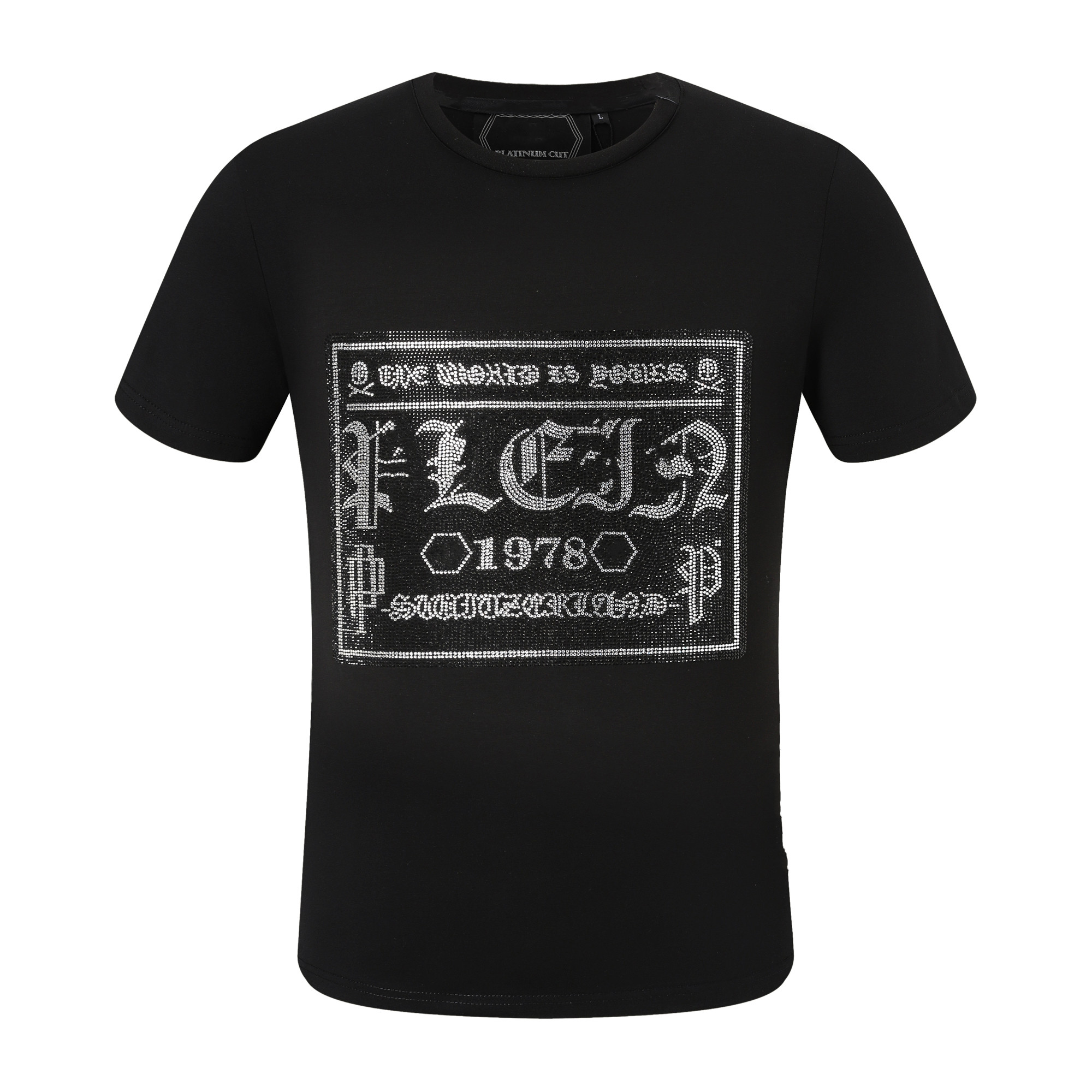 

Phillip Plain Men's T-Shirts designer PP Skull Diamond t shirt Short sleeve Dollar Brown bear Brand O-Neck Streetwear high Quality Skulls TShirt PP2072