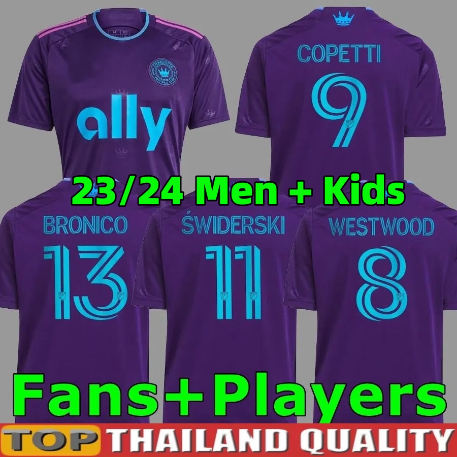 

23 24 Charlotte FC fans player Soccer Jerseys Home Away men kids kit 2022 2023 SWIDERSKI FUCHS BENDER ORTIZ ALCIVAR RUIZ WALKES ARMOUR Football Shirt Short Uniforms, 23 24 away kids