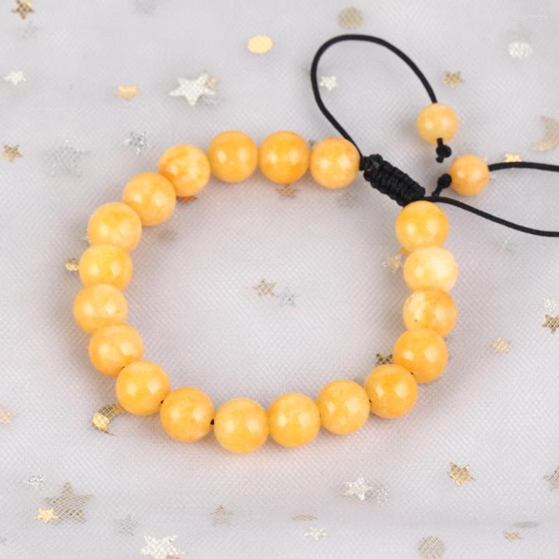 

Strand 6/8mm Natural Beeswax Jades Bracelet Adjustable Braided Rope Bangles For Men Women Jewelry Gift Healing Energy