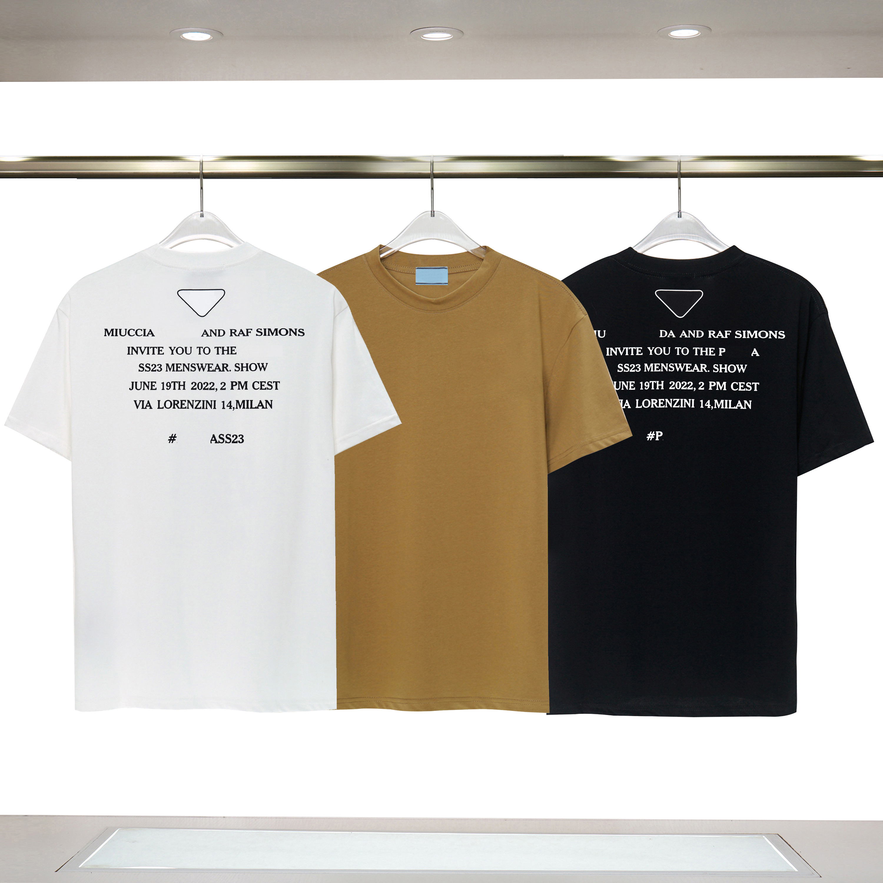 

Men's Plus Tees & Polos Round neck embroidered and printed polar style summer wear with street pure cotton rgr christmas shirt PR5