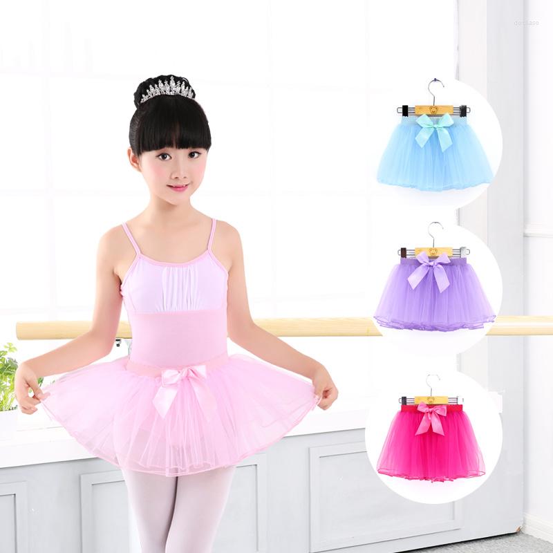 

Stage Wear Toddler Kids Bowknot Tulle Skirt Girls Elastic Waist Ballet Dance Cute Tutu For, Black