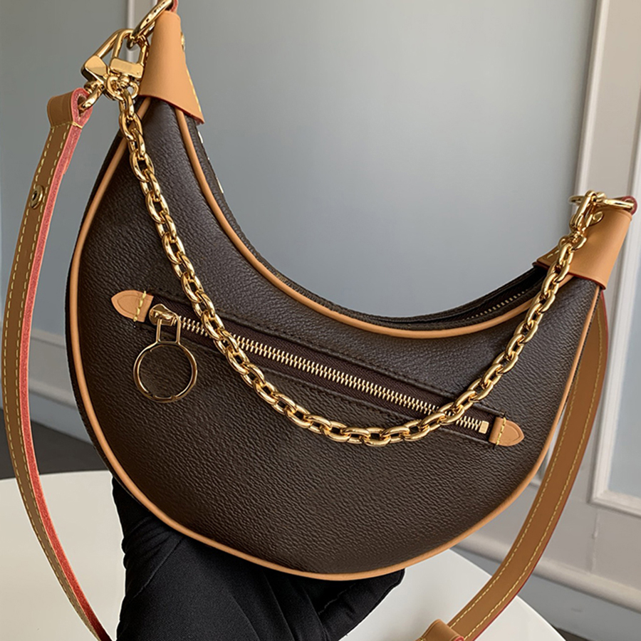 

Designer Shoulder Bags Luxury Moon Bags 1:1 Quality Genuine Leather Chain Bag 23CM With Box ML162, M81094