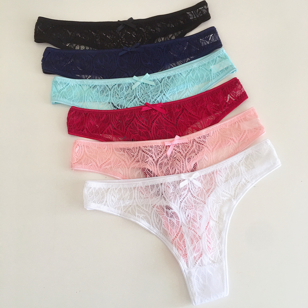 

Women's Panties 10 Pcs/Lot Ladies Sexy Lace Panties Women Thongs Breathable Low Waist Fashion G Strings Hollow Transparent Underwear Lingerie 230414, Pink