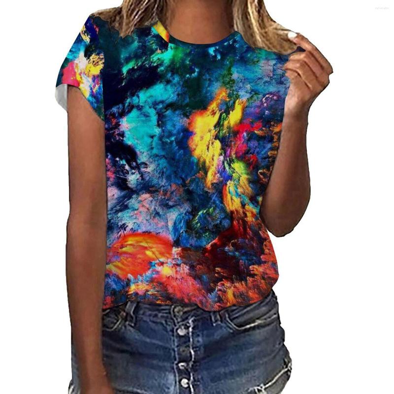 

Women' T Shirts Womens Casual Print O Neck Short Sleeve Blouse Tops Tees Long Sleeves Shirt Cotton, Black