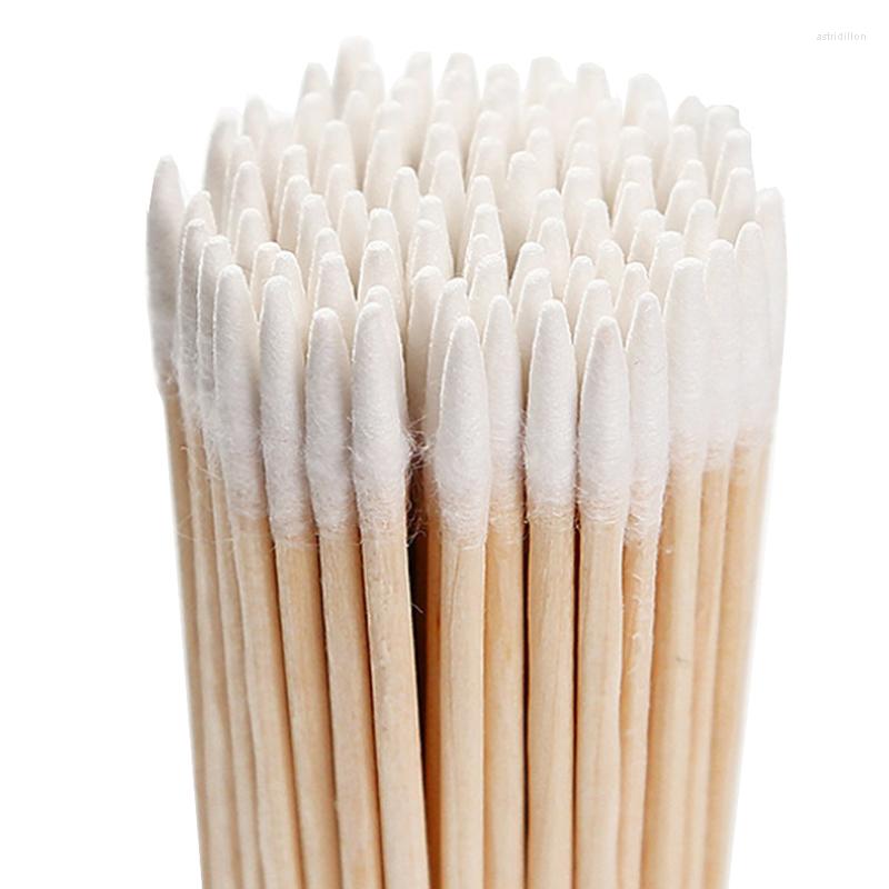 

Makeup Sponges 100Pcs Wooden Single Head Cotton Swab Ear Cleaning Stick Bud High Quality Face Tool