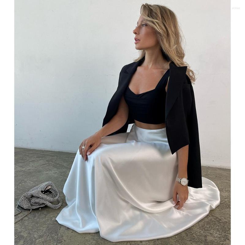 

Skirts Women' Skirt Bright Color Half-length Spring/Summer Ins Fashion Trend Evening High Waist Balloon Flower Bud, Black