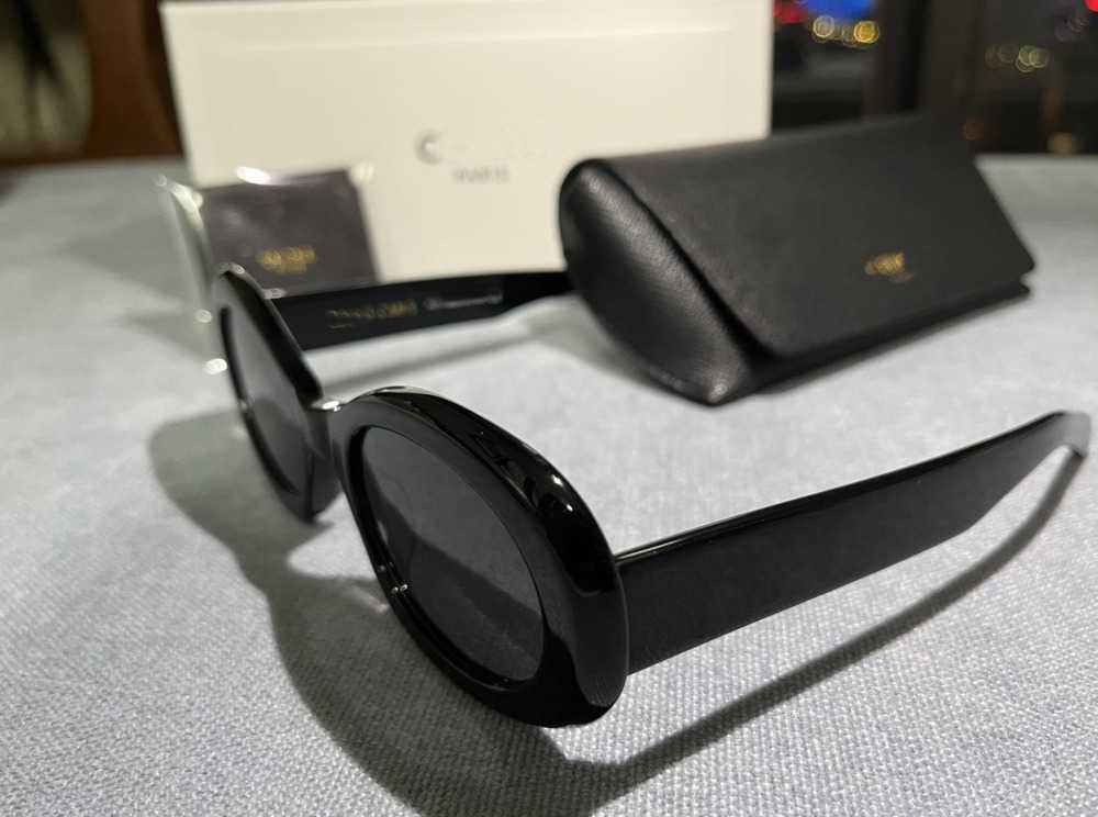 

Sunglasses Retro cat's eye sunglasses for women CE's Arc de Triomphe oval French high street Motion currents 57ess