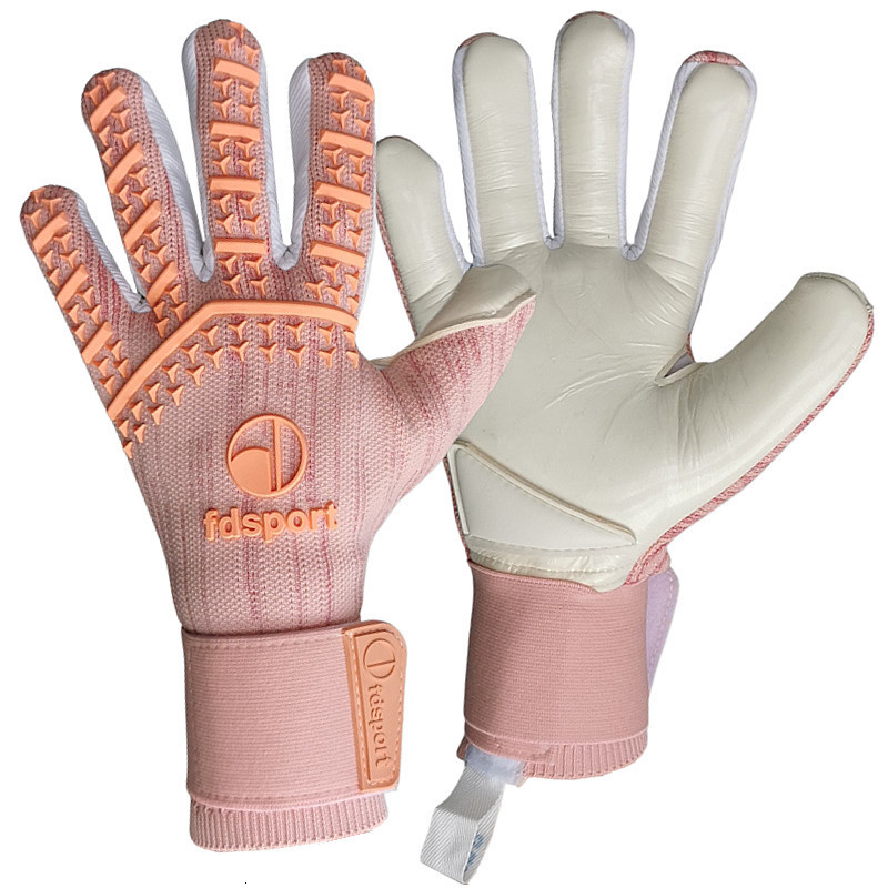

Sports Gloves 4MM Soccer Goalkeeper Thickened Latex Football Match Grip Protection Adult Wrist Strap Goalie 230413, Orange