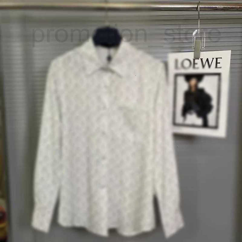

Women' Blouses & Shirts designer Autumn/Winter New Long Sleeve Shirt Classic AOP Pattern CBVM, White4