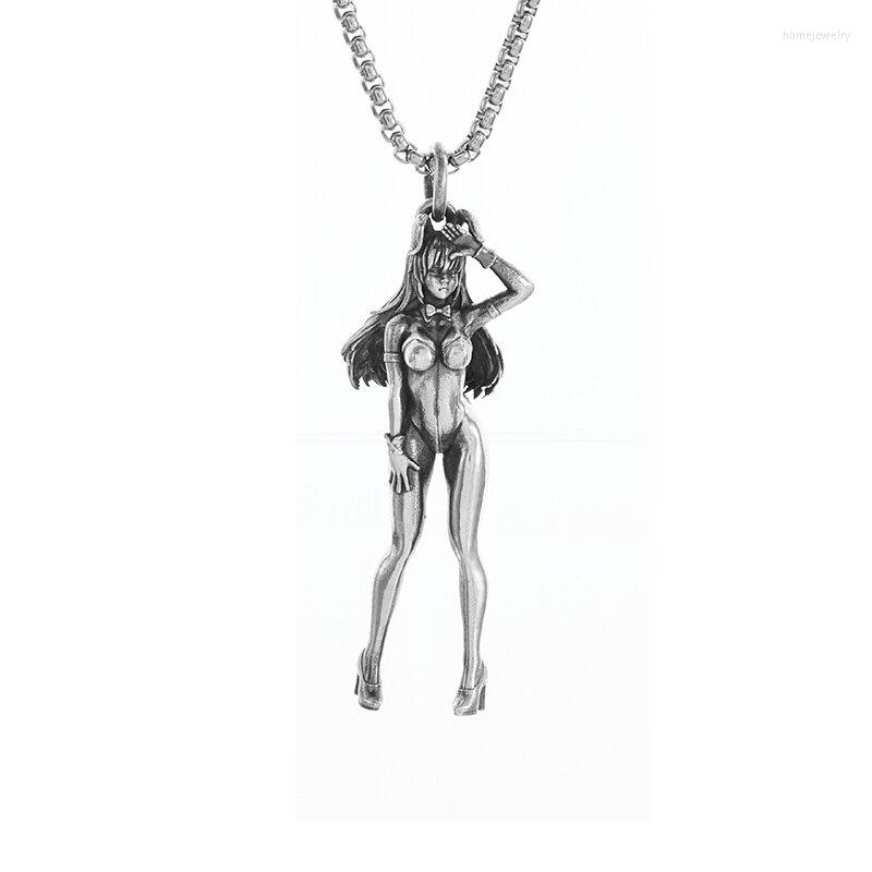 

Pendant Necklaces Trend Silver Color Sexy Charm Beauty Girl Necklace Men Women Casual Banquet Jewelry Gifts