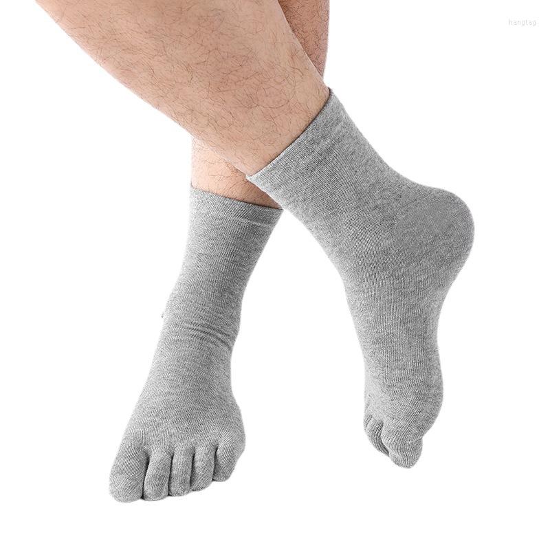 

Men's Socks 5Pairs/Lot Men Cotton Five-finger Male Black White Business Breathable High Quality, 5 pairs multicolor