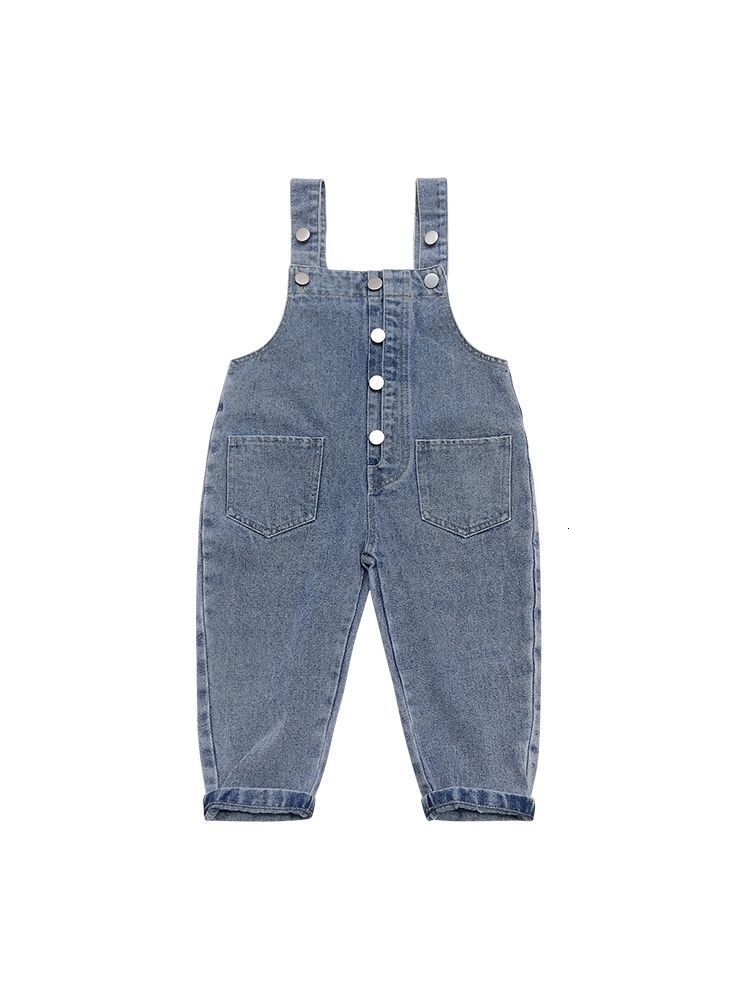 

Overalls Girls denim suspenders children's spring casual fashion autumn pants overalls girls baby Korean pants trousers P4 604 230414, Beige