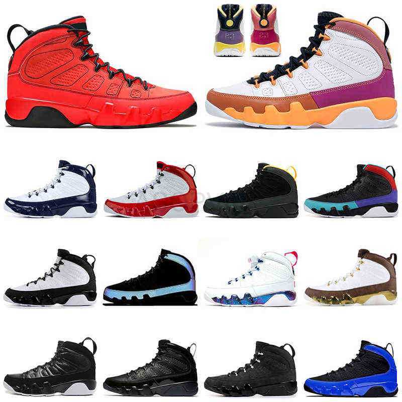 

discount 9 9s Basketball Shoes Change The World Racer Blue bred UNC Space jace mens trainers sports sneakers 7-13, Racer blue reflective