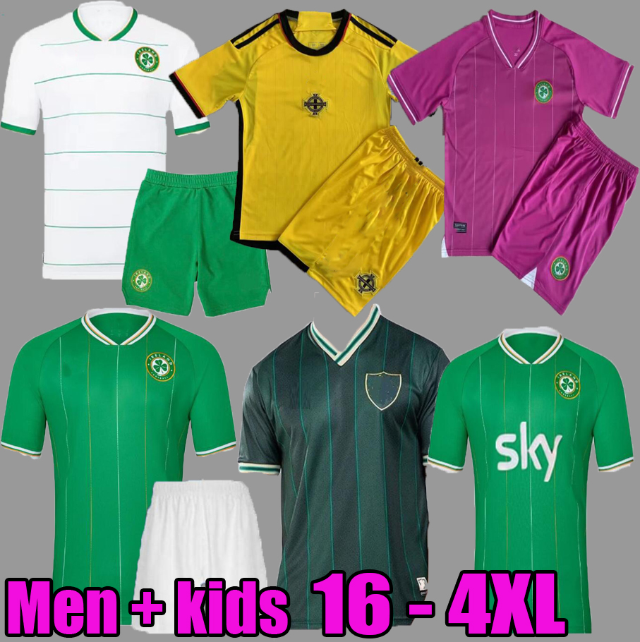 

2023 Ireland home Soccer Jerseys DOHERTY DUFFY 23 24 National Team Egan BRADY KEANE Hendrick McClean Football shirt men kids uniform, White
