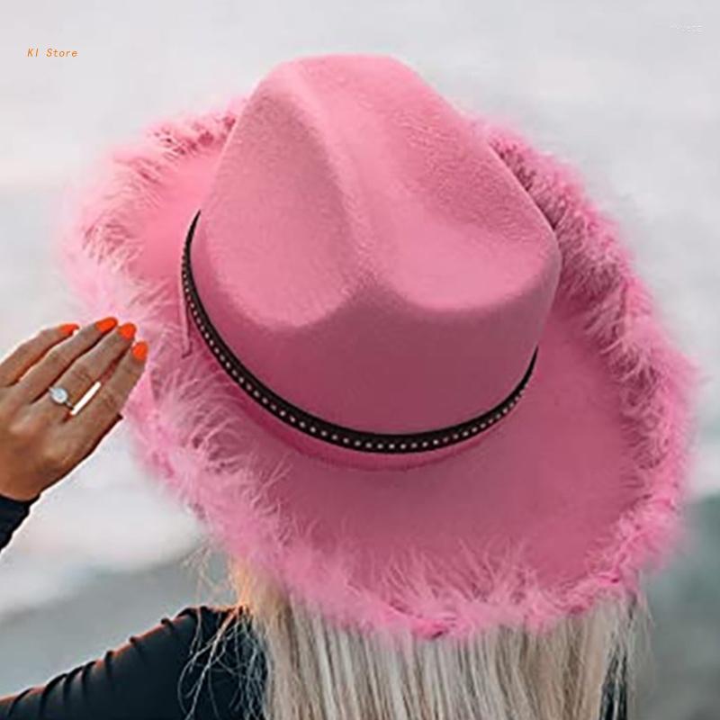 

Berets Bride Hat Cowgirl Bridal Party Bachelorette Cowboy, Black