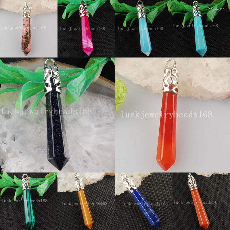 

Pendant Necklaces Fashion Jewelry Rhodonite Carnelian Opal Howlite Malachite Blue Sand Tiger Eye Lapis Lazuli Bead WFY0014