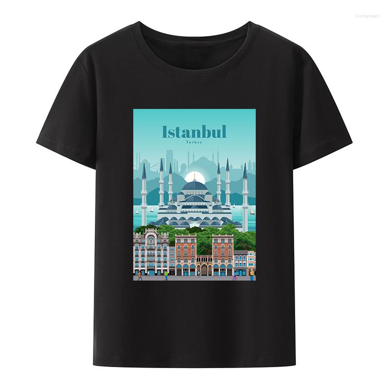 

Men's T Shirts Istanbul Turkey Tourism Commemoration Cotton T-shirt Anime Style Men Clothing Cool O-neck Casual Original Men's Tshirt, 0610471