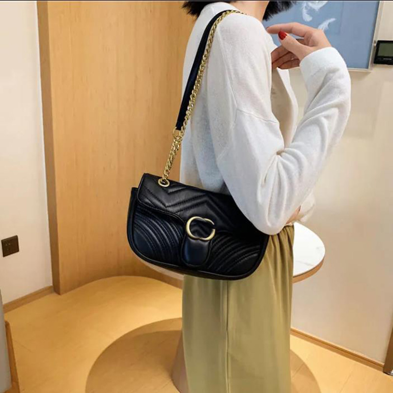 

New Fashion Shoulder crossbody bag for women classic letter sling bags Designer Chain Bag Womens Casual INS Small Square Bags, White