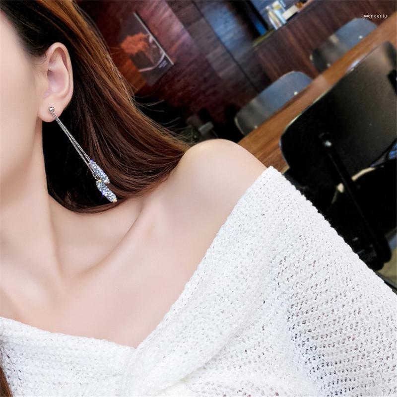 

Dangle Earrings Jewelry Fashion Accessories Glamour Geometric Round Pillar Women's Personality Pendant Long Tassel