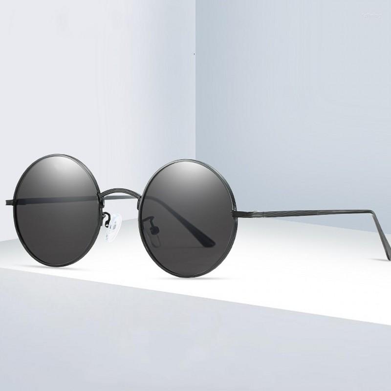 

Sunglasses Lady Sexy Oversized Round Black Red Frame Metal Sun Glasses Men Big Circle Luxury Shades For Women