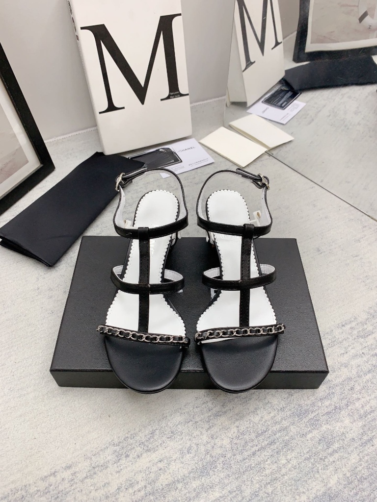 

Summer designer ladies sandals, luxury branded designer high-quality leather cross-strap Roman sandals, multi-color optional, suitable for various occasions 2023s, White