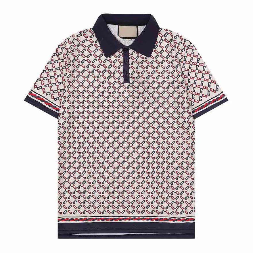 

2023Summer Clothes Luxury Designer Polo Shirts Men Casual Polo Fashion Snake Bee Print Embroidery T Shirt High Street Mens Polos Size M-3XL, 10