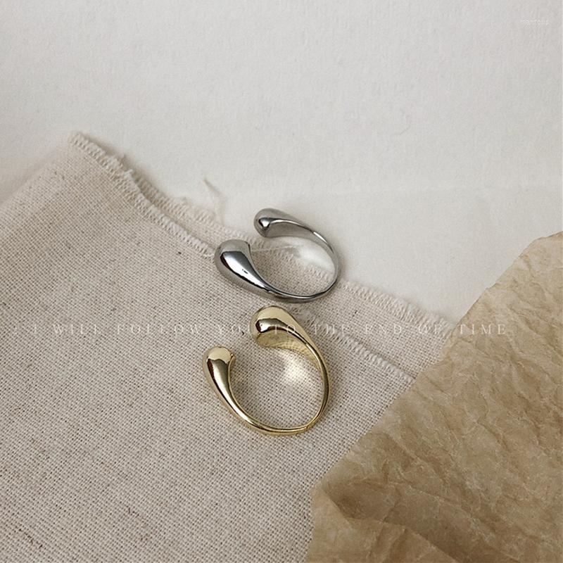 

Wedding Rings Minimalist Silver Gold Color Water Drop For Women Couples Engagement Jewelry Trendy Party Accessories Gift