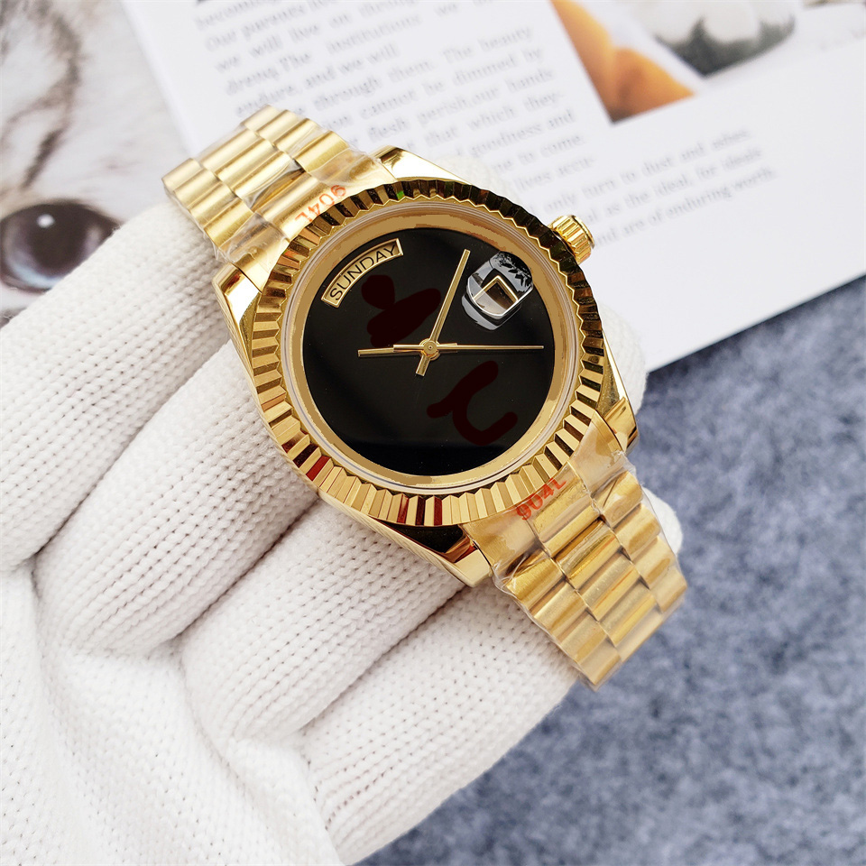 

Watch Automatic Mechanical Mens Watches 41mm Silver Wristband Waterproof All Stainless Steel Wristband Fashion Designer Wristwatch a23, Color3