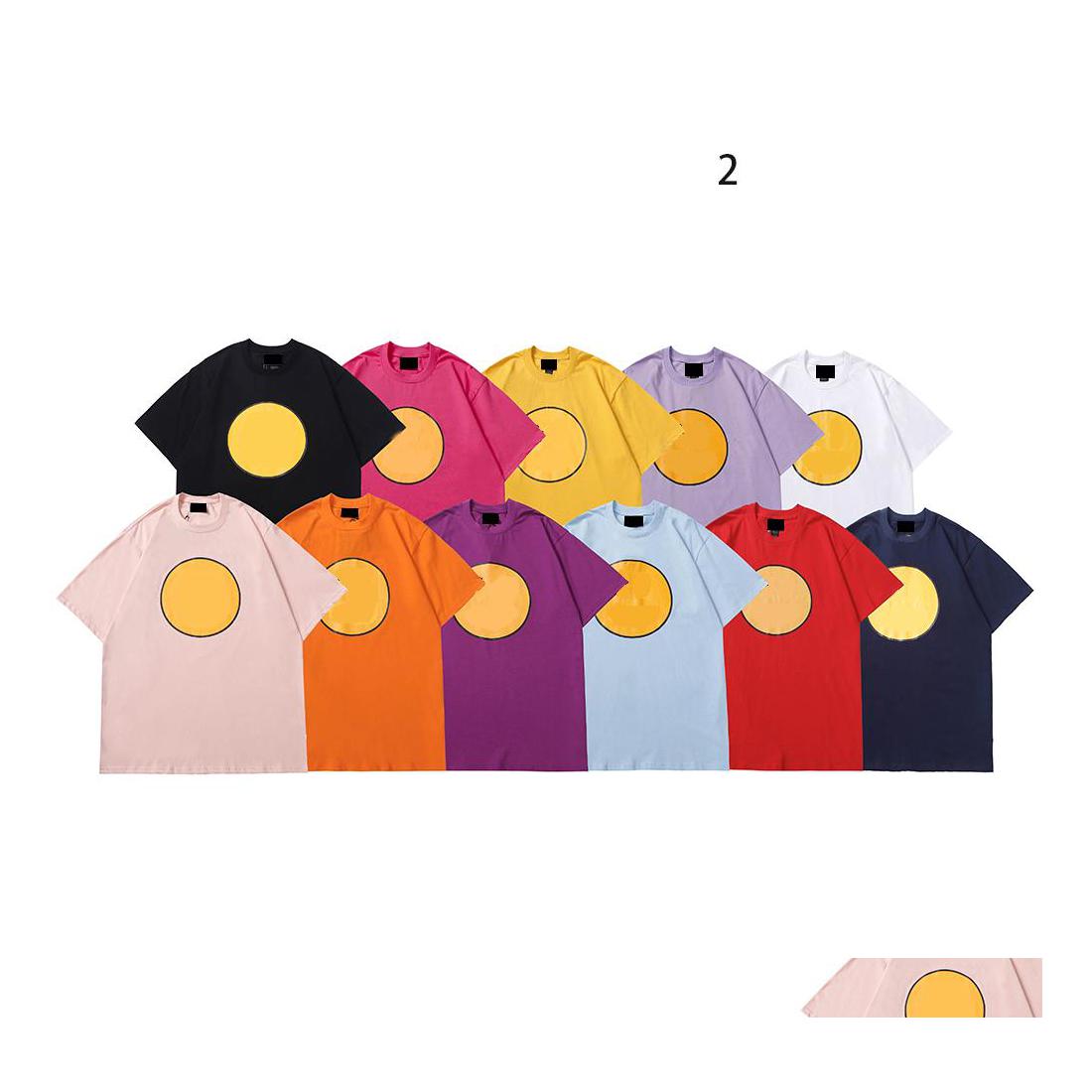 

Men' T-Shirts Mens Designer T Shirt Derw Men Women Short Sleeve Hip Hop Style High Quality Black White Orange Tshirts Tees Size Sxx Dhr6I