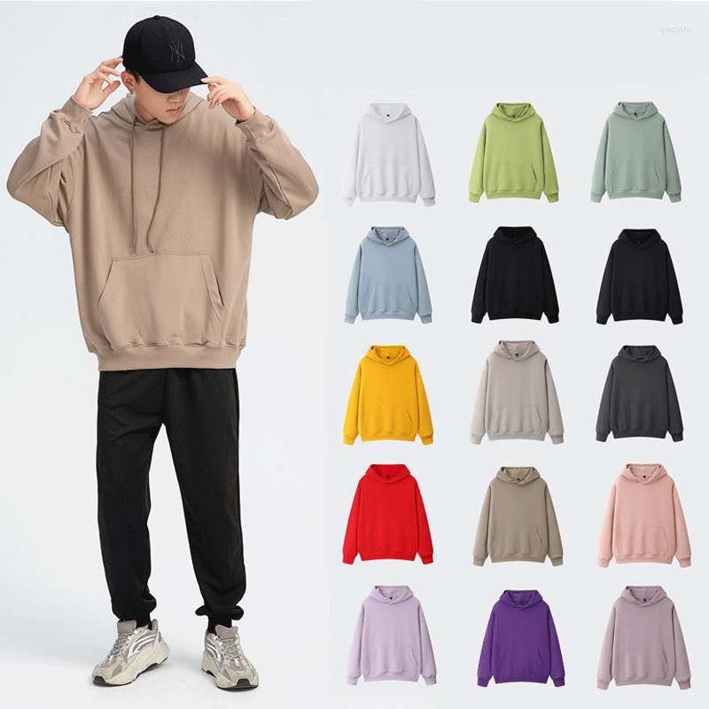 

Men's Hoodies Thick Men's Hooded Sweater Tide Brand Solid Color Terry Hoodie Loose Casual Off-Shoulder Couple., Hoodie lavender