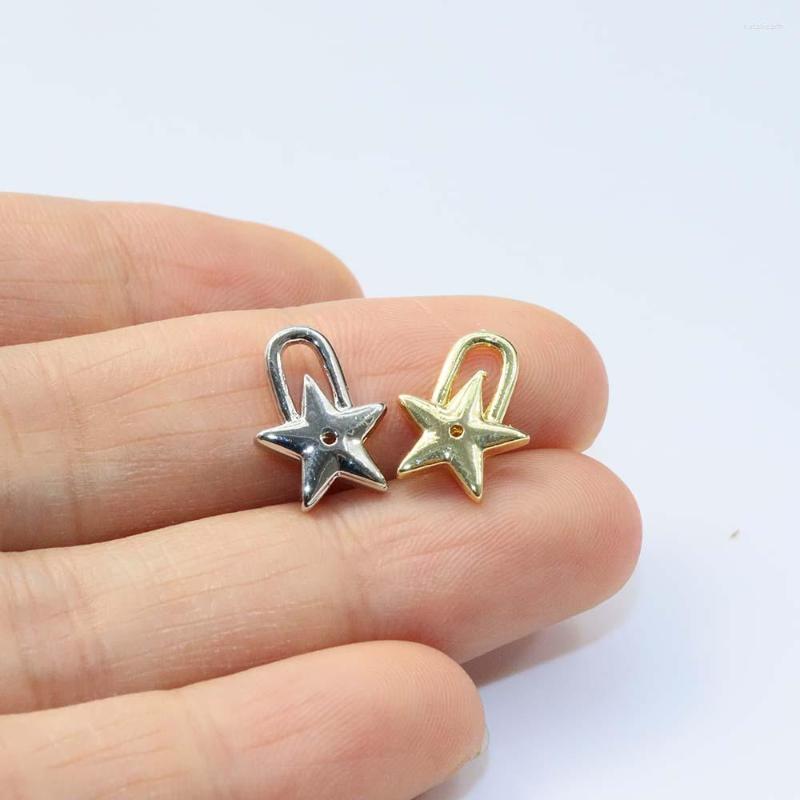 

Charms Eruifa 20pcs 10 14mm Star Gold/Silver Plated Bee Zinc Alloy Pendant Jewelry DIY Necklace Bracelet Earrings 2 Colors