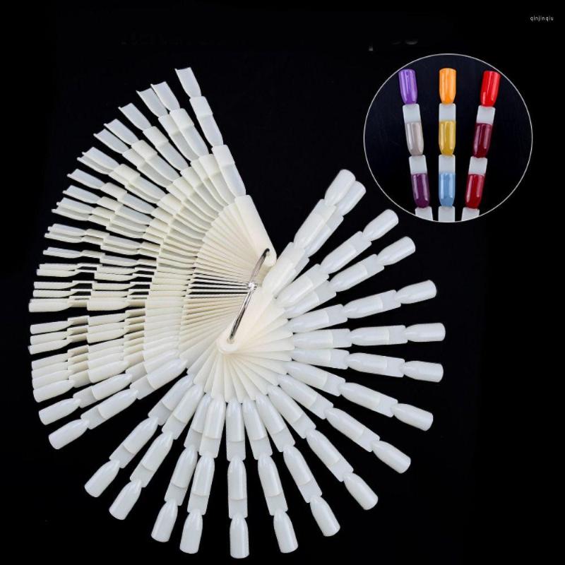 

False Nails Stick Nail Color Card With Removable Ring Chart Gel Polish Palette Art Display Practice Training