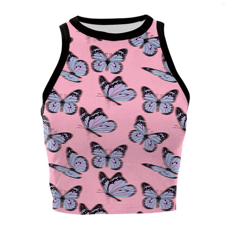 

Women's Tanks Fashion Women's Vest Summer Sexy Crop Top Simple And Exquisite Design Women Bulk Breast Cancer Awareness Tops For