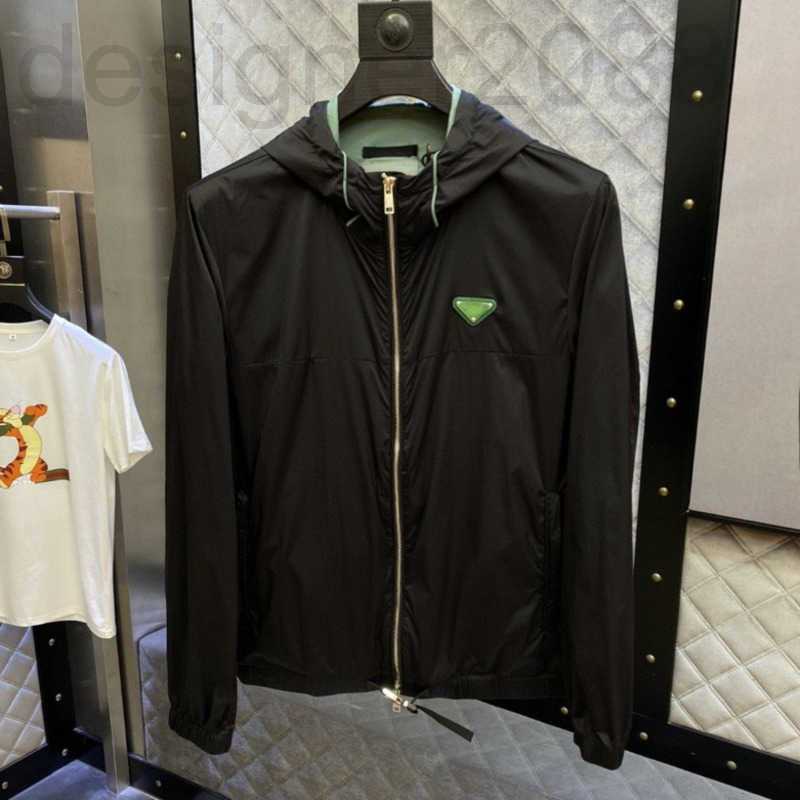 

Men's Jackets Designer Autumn Zipper Jacket Business Casual Hooded Coat Windproof Rainproof Windbreaker Fashion Cardigan Hoodie Trend 3v0b, Black