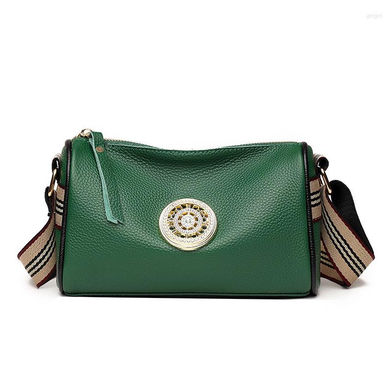 

Evening Bags Genuine Leather Women's Bag Wholesale Fashion Shoulder Crossbody Strap Women Tote Designer, Black