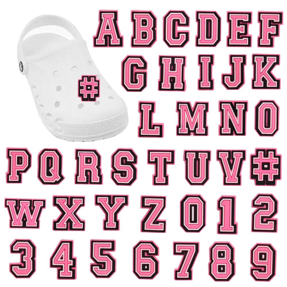 

Other 137Pcs Pvcs Sandals Shoe Charms Pink 26 Letter Alphabet Math Number Buckle Clog Decoration Diy Name Wristbands Croc Jibz Drop D Oth9R