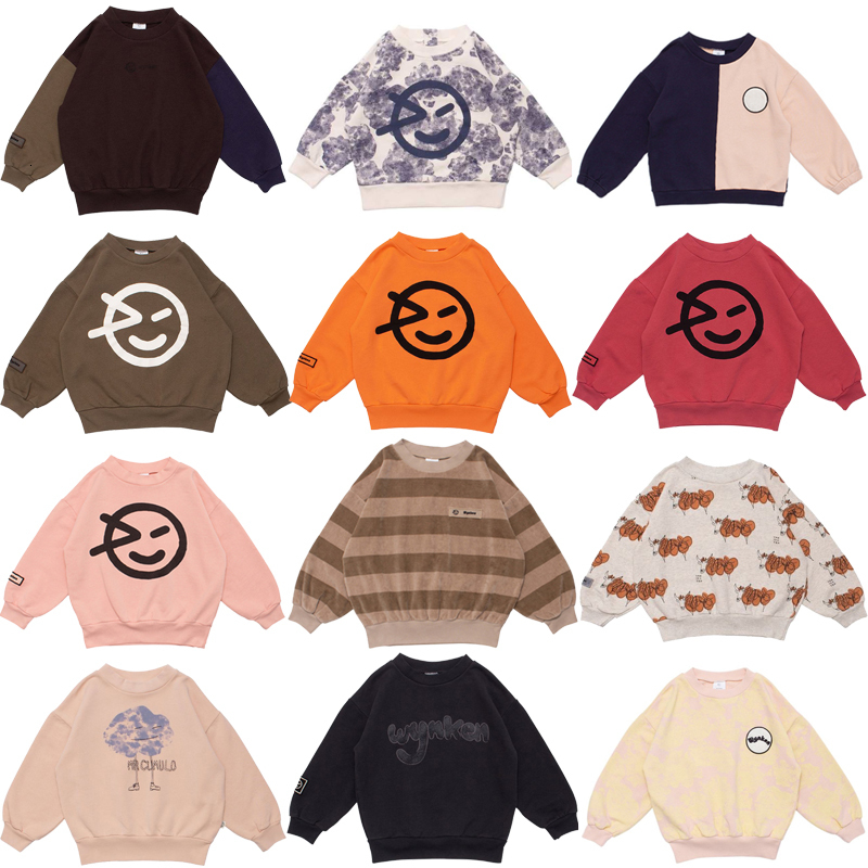 

Hoodies Sweatshirts Kids Sweaters Autumn Wyn Brand Boys Girls Cute Print Baby Child Toddler Cotton Outwear Tops Clothes Winter 230413, Pink