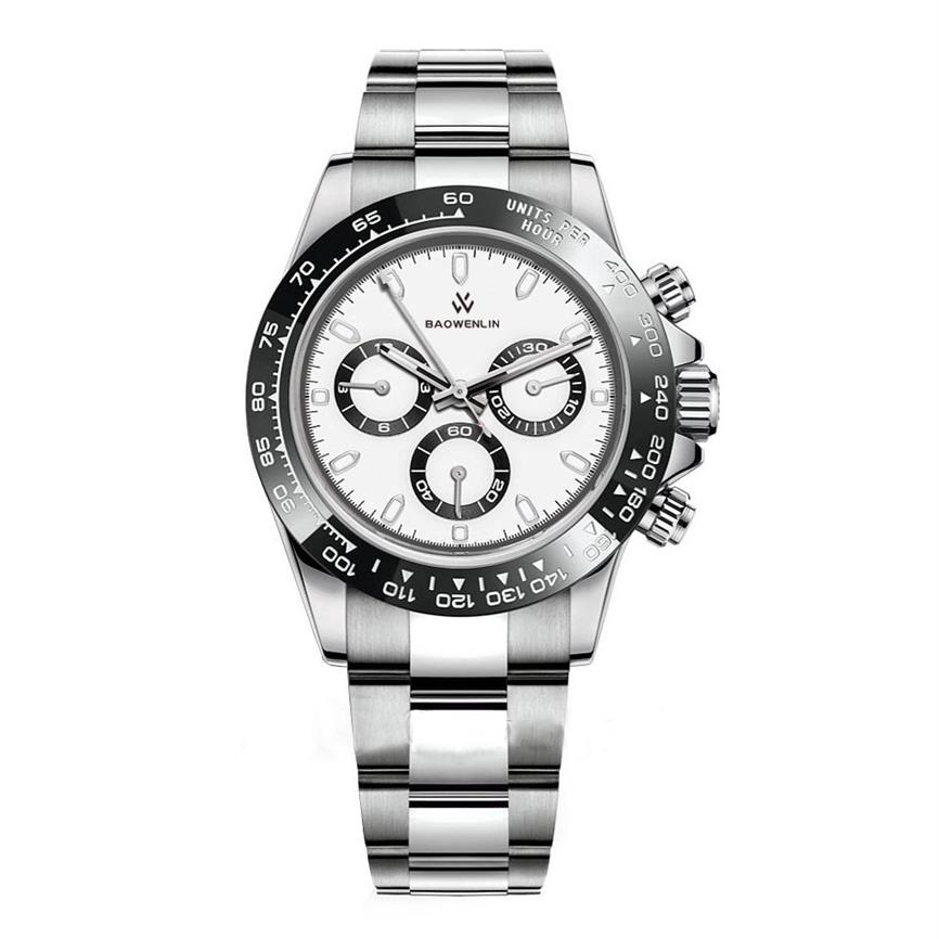 

mens watches automatic mechanical multifunctional display 40mm stainless steel bracelet Gold Green Grey montre de luxe Watch for M268i, Packing box