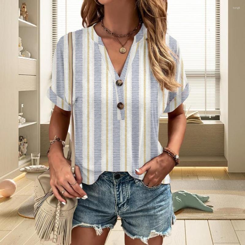 

Women' Blouses Women Casual Blouse Fashion Print Skin-touch Ladies Shirt Summer Floral Printed T-shirt, Black