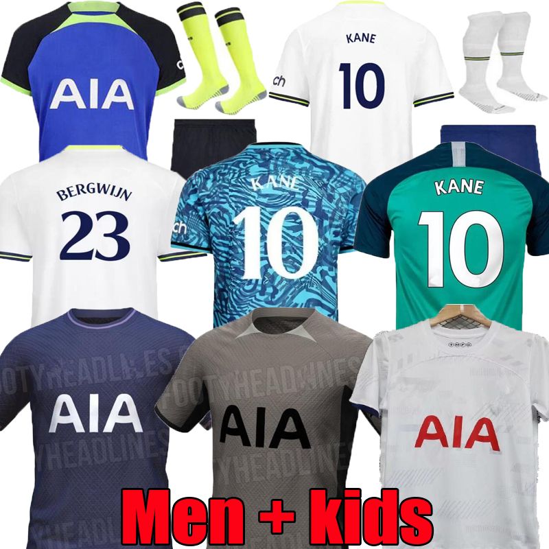 

SON 22 23 24 Soccer Jerseys KULUSEVSKI HOJBJERG SPENCE PERISIC DIER 2022 2023 goalkeeper LUCAS ROMERO Tottenham RICHARLISON Men kids Football shirt SPURS 666, Beige