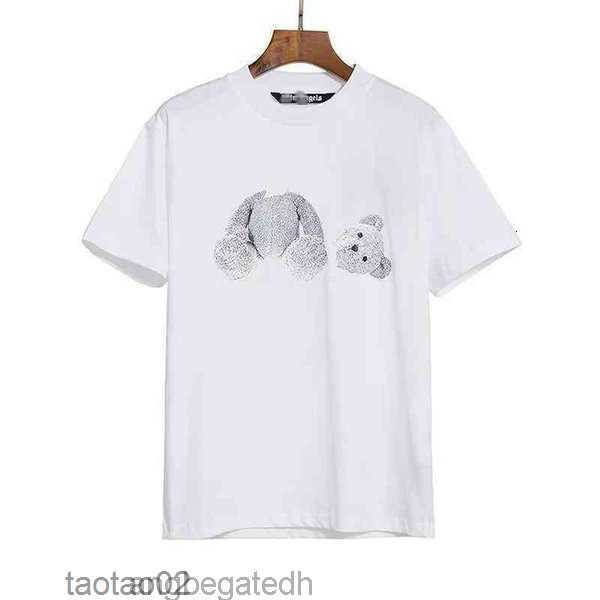 

Angel T-shirts Palm Trendy Decapitated Teddy Bear Print T-shirt Loose Men's and Women's Wear Letter Short Sleeve 48zpasb6e5, Green