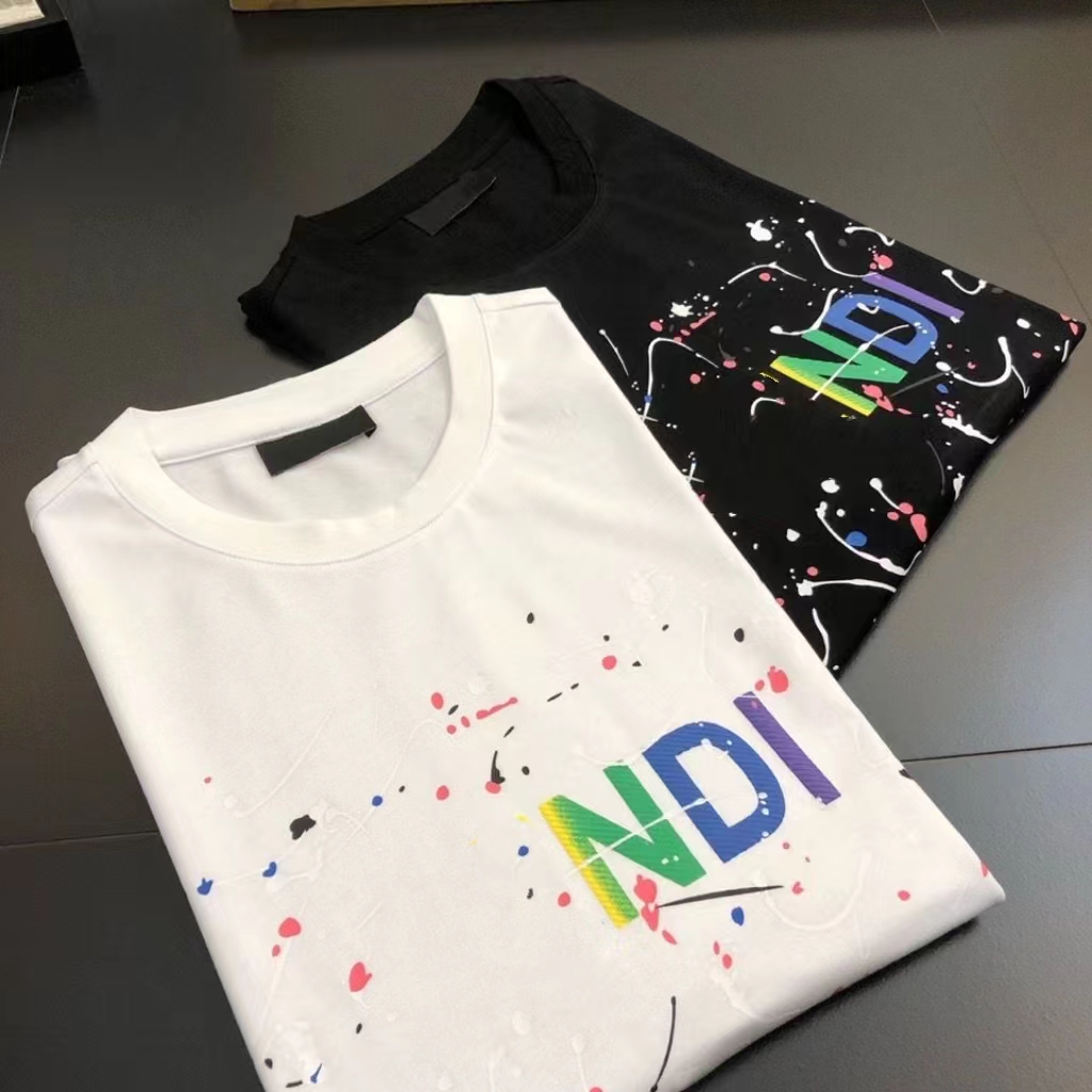 

NEW Mens T-Shirts Womens Designer T shirts Printed Fashion man T-shirt Casual Tees Short Sleeve Hip Hop Streetwear TShirts Size S, Black