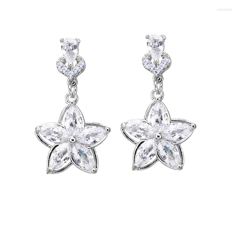 

Backs Earrings Bettyue Perfect Party Decoration Shiny Star-shape For Women Cubic Zircon Dazzling Earring Fashion Statement Symbolize Starry