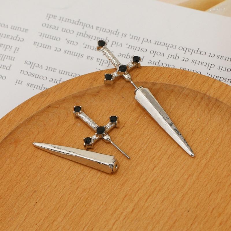 

Stud Earrings 1 Pair Swords Front Back Earring Gothic Jewelry Ear