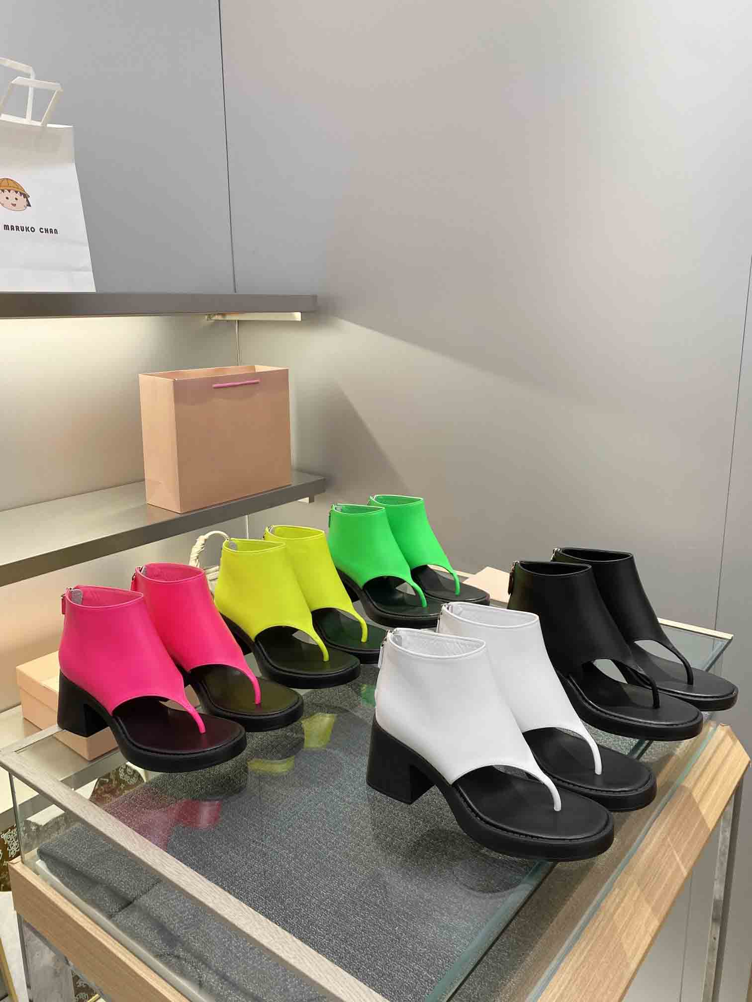 

Designer 7cm high heel slipper women's sandals booties Hollow out sandal summer boot fashion luxury brand slippers women causal shoes, Black