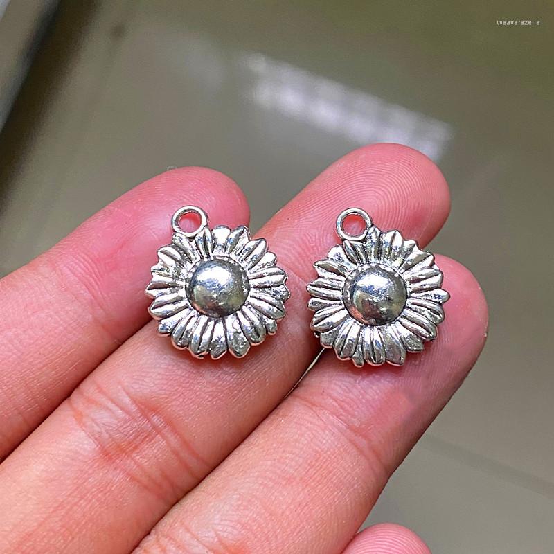 

Charms 24pcs 19x16mm Sunflower Pendants Jewelry Making DIY Bracelet Necklace Handmade Crafts