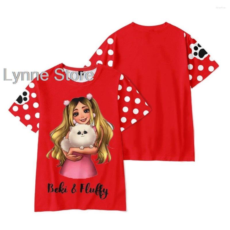 

Men's T Shirts Rebekah Wing Merch Beki Fluffy Tshirt O-Neck Summer Short Sleeve Women Men's Harajuku Streetwear Kids Clothes, Ivory