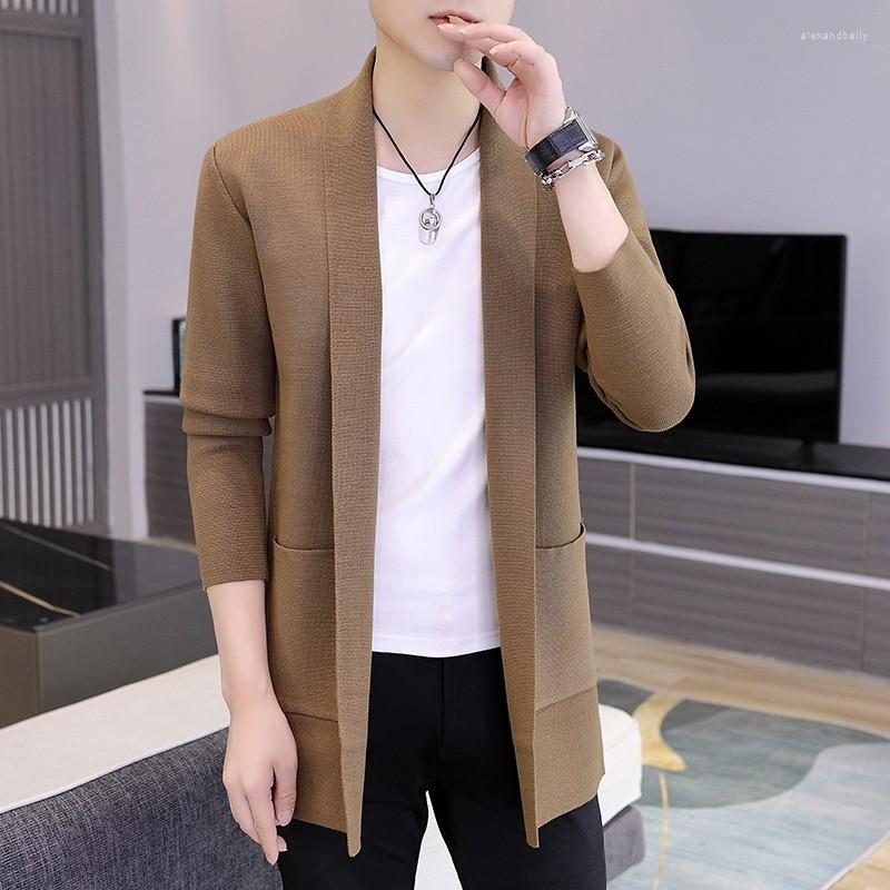 

Men's Jackets Men's Spring And Autumn Knitted Coat Fashion Windbreaker Solid Street 2023 Jacket Travel Work Fishing Shopping