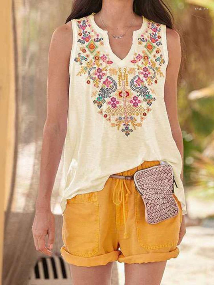 

Women's Tracksuits Summer Vintage Women's Shorts Suit Character Office Vest Pullover And Printed T-shirt Top Elastic Waist, 02