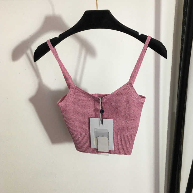 

23ss womens designer clothing tank sling brand knitting Slim vest top T-shirt Fashion Bright silk blended knitted suspender vest High quality Women clothing a1, 13